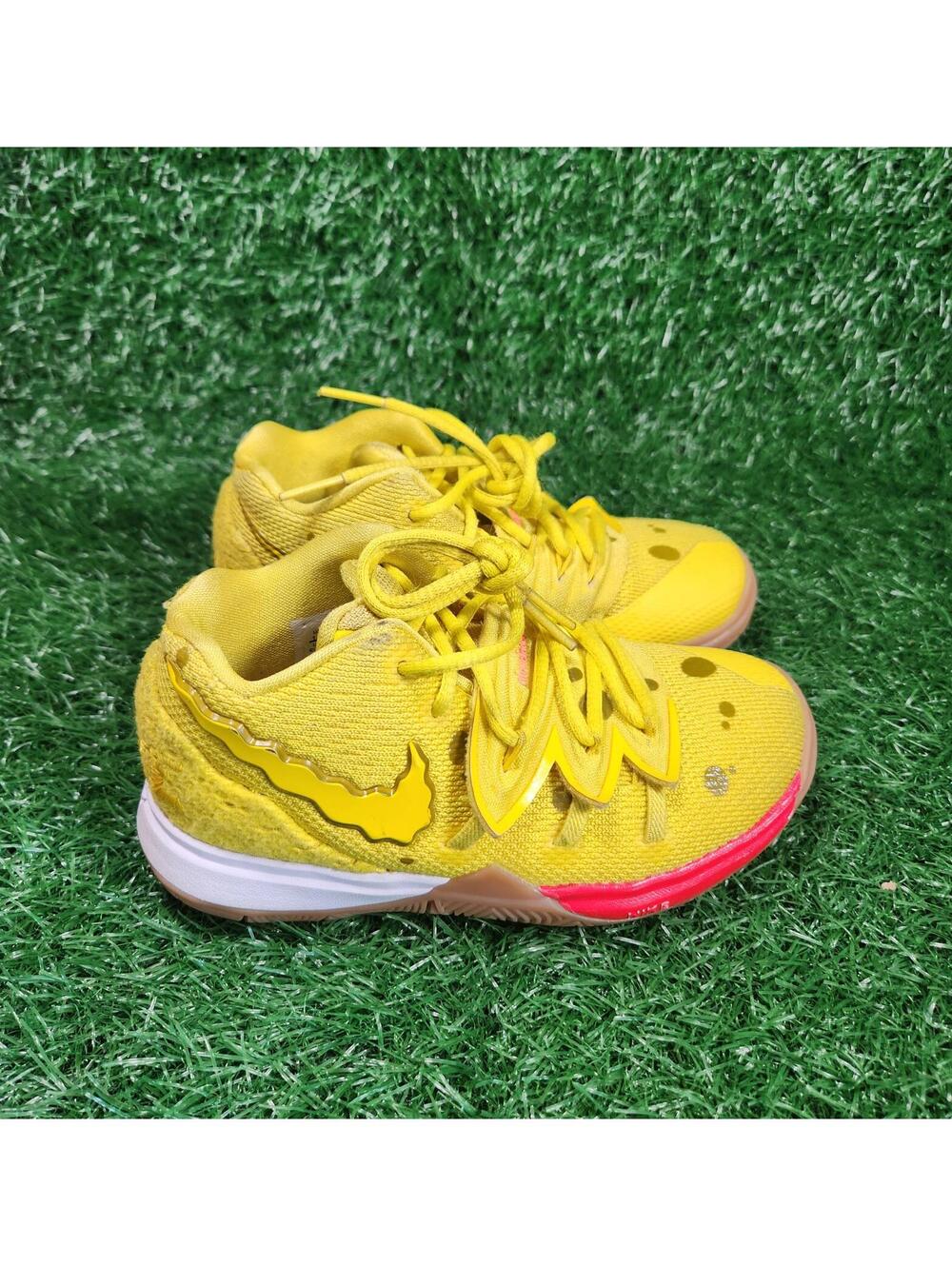 Size 11C- Nike Kyrie 5 x SpongeBob SquarePants Mid 11C Children Sneakers Shoes